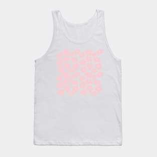 Aesthetic Pink Flowers Retro Daisy Tank Top